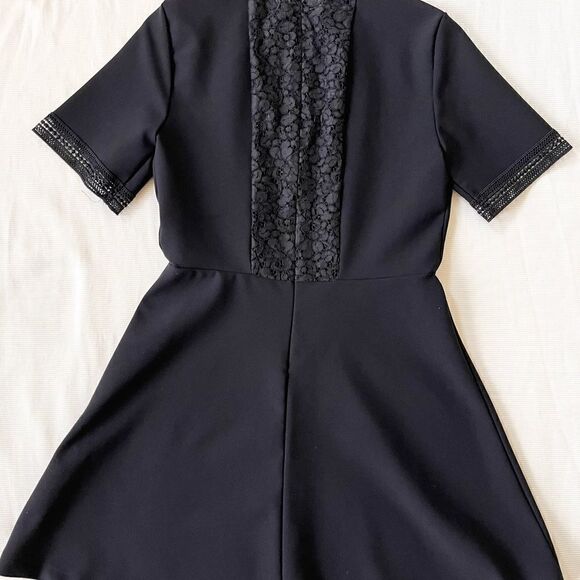 Zara Womens Dress Short Lace Casual Shortsleeve Fashion Fit Flare LBD Fashion S - Picture 2 of 8